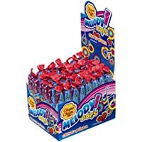 Los mejores  - Chupa Chups Melody Pops- Caramelo con Palo de Sabor a Fresa- Display de 48 unidades de 15 gr. (Total 720 gr.)